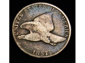 1857 Flying Eagle Cent FINE (umcr2)