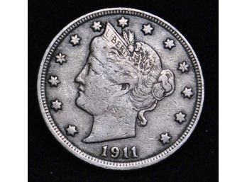 1911 Liberty 'V' Nickel EXTRA FINE Plus (cpr6)