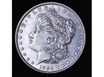 1884 Morgan Silver Dollar 90 Percent Silver BU UNCIRCULATED!  (ewd23)
