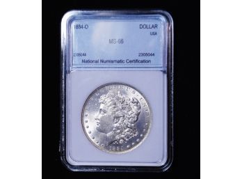 1884-O Morgan Silver Dollar NNC Graded MS-66 NICE! (psm74)