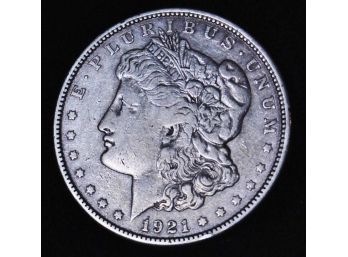 1921 Morgan Silver Dollar 90 Percent Silver  (haj29)