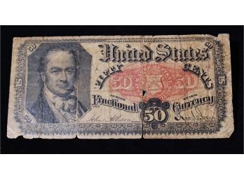 1875 US Fractional Currency Note Fifty 50 Cents
