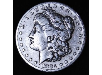 RARE DATE 1885-S Morgan Silver Dollar VERY Tough Date To Find! 90 Percent Silver (ack49)
