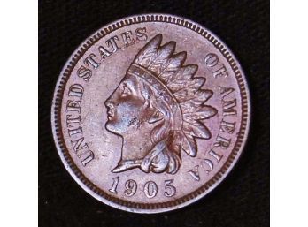 1905  Indian Head Cent Penny XF Full Liberty & 4 Diamonds ! (nbc94)