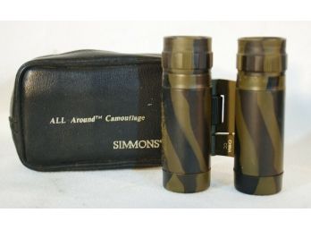 Simmons All Around Camo Compact Binoculars #1135 8x21 FOV372@1000yds W/Case