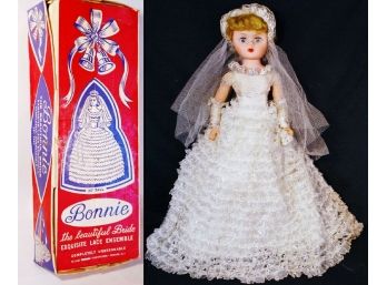 Vintage 1965 Bonnie The Beautiful Bride 25' Doll WOriginal Box! By Deluxe SUPERB Rare Collectible