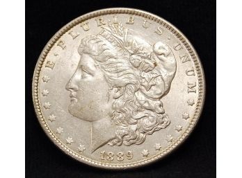 1889 Morgan Silver Dollar 90 Percent Silver BU Uncirculated CHOICE Gem (5kby6)