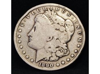 VERY RARE! 1890-CC Morgan Silver Dollar CARSON CITY 'TAILBAR' & Tilted CC VAM Error Coin Hard To Find! (9sxe2)