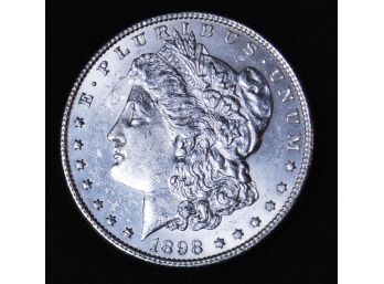 1898 Morgan Silver Dollar 90 Percent Silver BU UNCIRCULATED!  (jbf91)