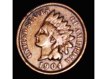 1904  Indian Head Cent Penny XF PLUS!  (aye41)