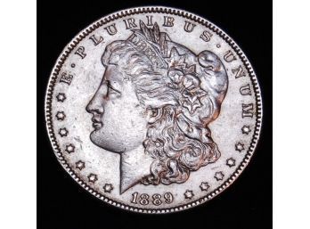 1889 Morgan Silver Dollar 90 Silver XF  (7ak6)