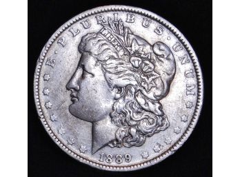 1889-O Morgan Silver Dollar 90 Silver XF Nice Luster!  (5alt4)