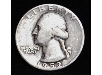 1952-D Silver Washington Quarter 90 Percent Silver Coin  (oor4)