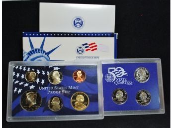 2004-S US Proof Set With STATE QUARTERS In Plastic Holder & Original Box  (vbb4)