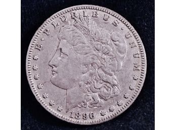 1896-O Morgan Silver Dollar KEY DATE 90 Silver VF NICE  (5pba8)