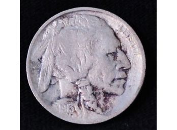 1913-D Buffalo Nickel FINE Nice Coin! Full Horn (3gyr3)