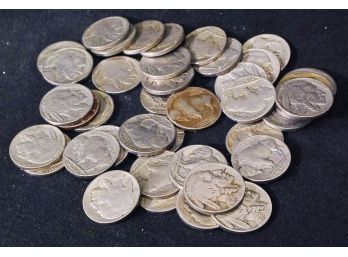 GREAT Lot Of 40 Buffalo Nickels Various Dates Clear Dates 1920's And 1930's (cae14)