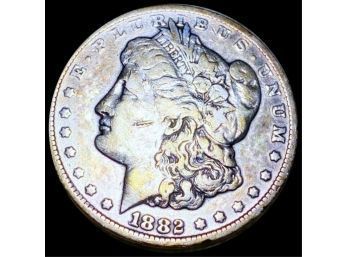 1882-CC Carson City Morgan Silver Dollar Nicely Circulated (4awq9)