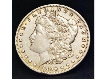 1896-O Morgan Silver Dollar KEY DATE 90 Silver AU Near Uncirculated NICE  (4jzs4)