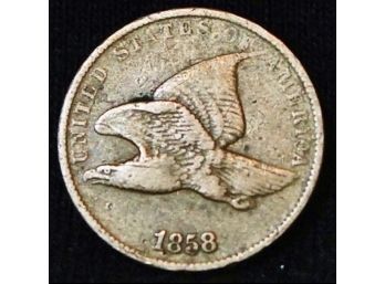 1858 Flying Eagle Cent XF NICE! (7xlt3)