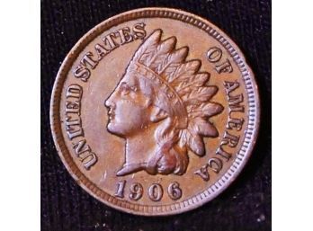 1906 Indian Head Cent / Penny XF Nice! (3axs)