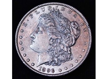 1896 Morgan Silver Dollar UNCIRC BU Nice!!  (7yaq3)