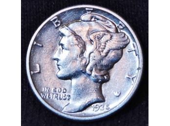 1935 Mercury Silver Dime BU UNCIRC Superb!  (8hgg4)