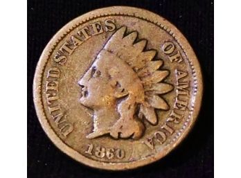 1860 Indian Head Cent / Penny  (6cce3)