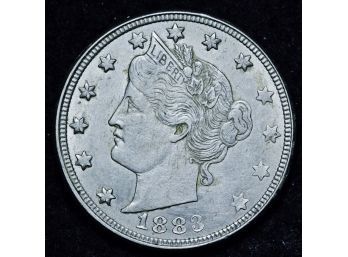1883 Liberty 'V' Nickel XF PLUS / AU!!  (adk8)