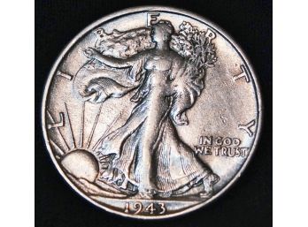 1943-S Walking Liberty Silver Half Dollar GREAT! (2azy7)