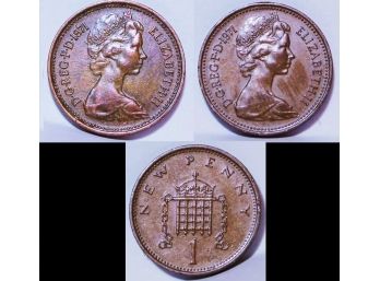 2  1971 Great Britain 1 New Penny UNCIRC (4rth5)