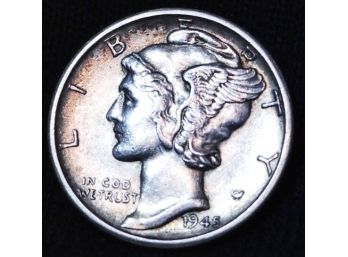 1945-S Mercury Silver Dime BU Brilliant & Uncirculated!  (7xlt3)