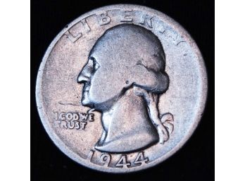 1944-S Washington Silver Quarter  (fer27)