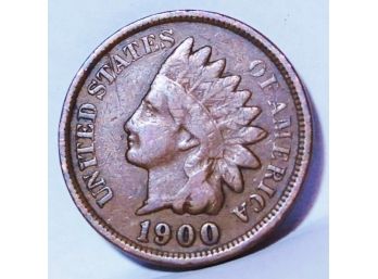 1900 Indian Head Cent / Penny VF Plus Nice! (7gmb4)