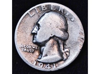 1941-S  Washington Silver Quarter  (tsp84)