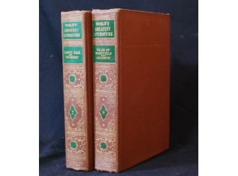 Lot Of 2 Spencer Classics 1947 Vicar Of Wakefield / Vanity Fair  BOOKS