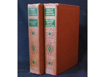 Lot Of 2 Spencer Classics 1947 Best Loved Poems / Plays Of Wm Shakespeare BOOKS