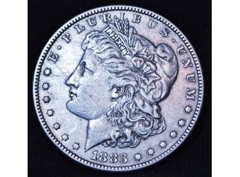 1883 Morgan Silver Dollar XF  Lightly  Circulated! NICE! (56hgy)