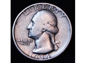 1934  Washington Silver Quarter  (mta22)