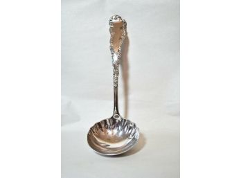 Vintage ANCHOR ROGERS Silver Plate Ladle Clam Shell W/ Ornate Handle NICE