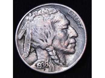 1936-S Buffalo Nickel XF PLUS FULL HORN Superb Coin!  (3xpf9)