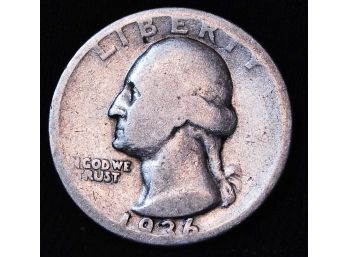 1936-S Washington Silver Quarter  (xwa42)