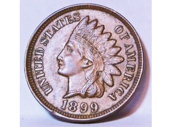 1899 Indian Head Cent / Penny UNCIR Full Liberty  4 Diamonds WOW (7yaq3)