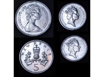 3 Great Britain 5 New Pence 1980  1990  Uncirc BU (4nnc2)