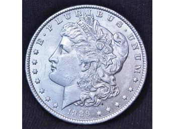 1889 Morgan Silver Dollar UNCIRC Full Chest Feathers! (3nan2)