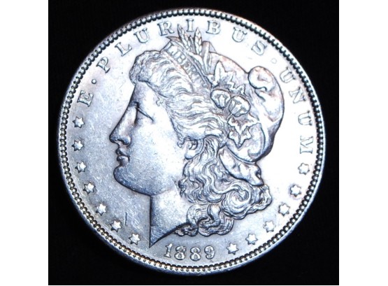 1889  Morgan Silver Dollar Uncirculated  / Closely Circulated (7cdx2)