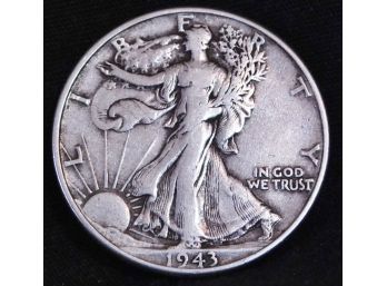 1943  Walking Liberty Silver Half Dollar  (2wru7)
