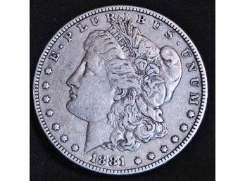 1881 Morgan Silver Dollar (2sst7)