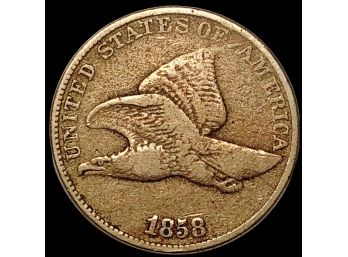 1858 Flying Eagle Cent XF NICE COIN!! (yur33)