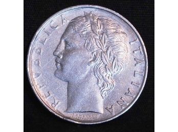 1967  Italy 100 Lira Nice (7pcf2)